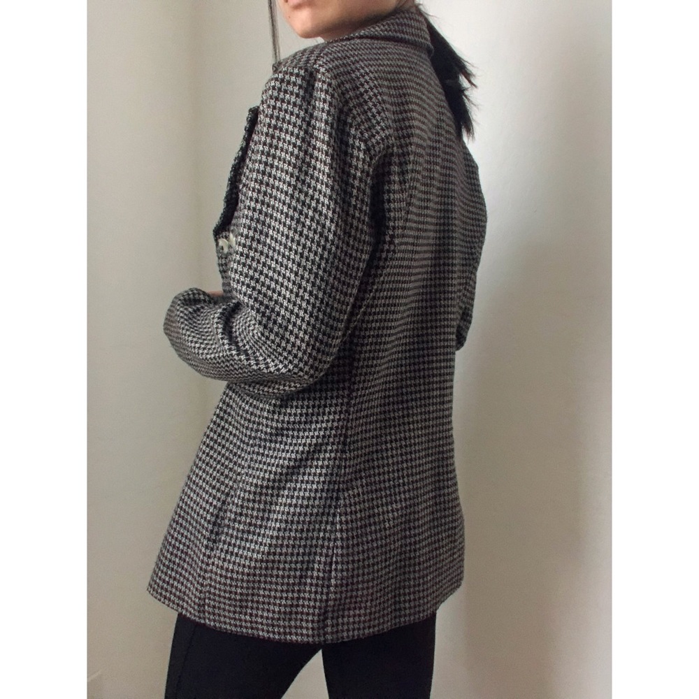 Vintage brown plaid blazer - Picture 4 of 4